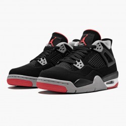 Air Jordan 4 Retro "Bred" 2019 Release Black/Cement Grey-Summit White AJ4 308497 060