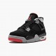 Air Jordan 4 Retro "Bred" 2019 Release Black/Cement Grey-Summit White AJ4 308497 060
