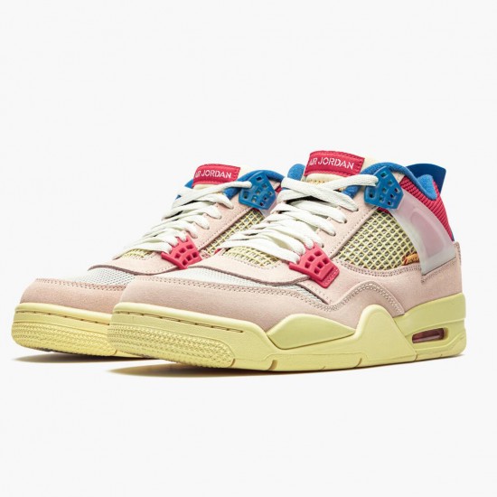 Union LA x Air Jordan 4 Retro "Off Noir" Jordan Guava Ice/Light Bone-Brigade B DC9533 800