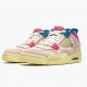Union LA x Air Jordan 4 Retro "Off Noir" Jordan Guava Ice/Light Bone-Brigade B DC9533 800