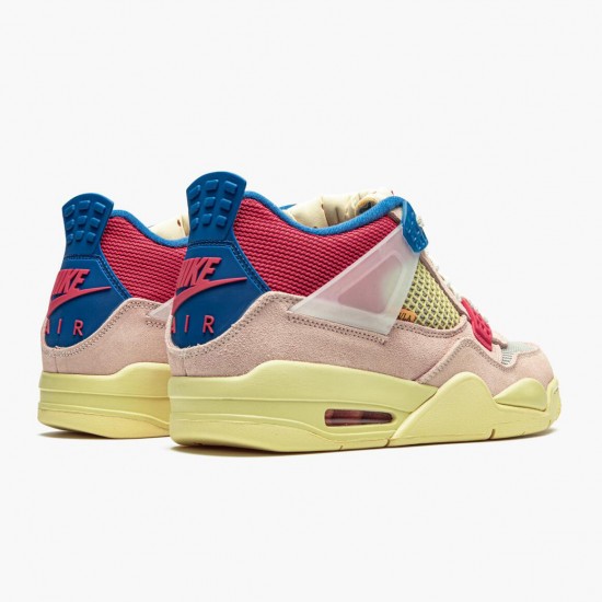 Union LA x Air Jordan 4 Retro "Off Noir" Jordan Guava Ice/Light Bone-Brigade B DC9533 800