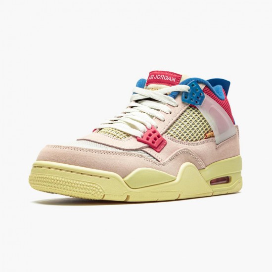 Union LA x Air Jordan 4 Retro "Off Noir" Jordan Guava Ice/Light Bone-Brigade B DC9533 800