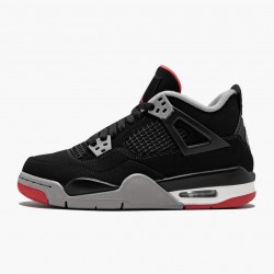 Air Jordan 4 Retro "Bred" 2019 Release Black/Cement Grey-Summit White AJ4 308497 060