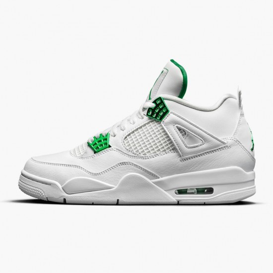 Air Jordan 4 Retro Metallic Green CT8527 113 White/Metallic Silver-Pine Gre AJ4 Jordan