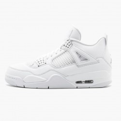 Air Jordan 4 Retro "Pure Money" 308497 100 White/Metallic Silver AJ4 Jordan