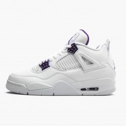 Air Jordan 4 Retro "Purple Metallic" Jordan White/Metallic Silver-Court Pu CT8527 115