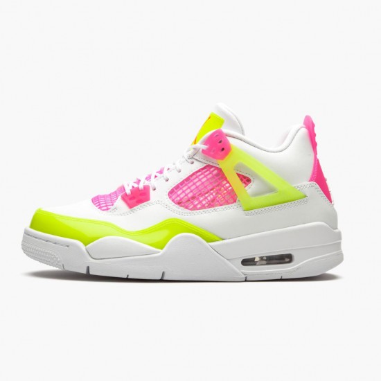 Air Jordan 4 Retro White Lemon Pink CV7808 100 White/Lemon Venom/Pink Blast AJ4 Jordan