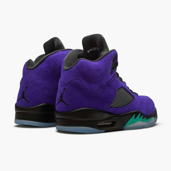 Air Jordan 5 Retro Alternate Grape Grape Ice/Black-Clear-New Emer 136027 500 AJ5 Jordan