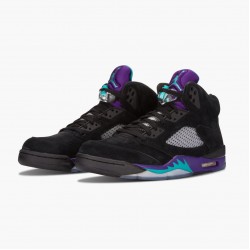 Air Jordan 5 Retro "Black Grape" Black/New Emerald-Grape Ice 136027 007 AJ5 Jordan