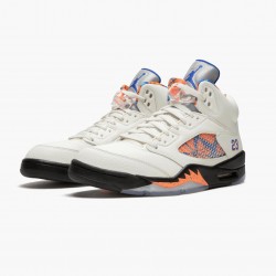 Air Jordan 5 Retro "International Flight" Sail/Racer Blue-Cone-Black 136027 148 AJ5 Jordan