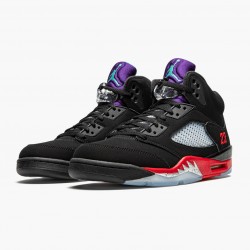 Air Jordan 5 Retro "Top 3" Black/Fire Red-Grape Ice-New E CZ1786 001 AJ5 Jordan