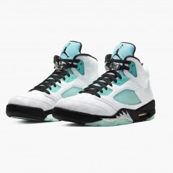 Air Jordan Retro 5 "Island Green" White/Black-White-Island Green CN2932 100 AJ5 Jordan