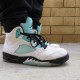 Air Jordan Retro 5 "Island Green" White/Black-White-Island Green CN2932 100 AJ5 Jordan