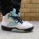 Air Jordan Retro 5 Island Green White/Black-White-Island Green CN2932 100 AJ5 Jordan