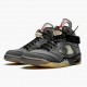 OFF-WHITE x Air Jordan 5 Retro SP Muslin Black/Muslin-Fire Red CT8480 001 AJ5