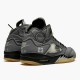 OFF-WHITE x Air Jordan 5 Retro SP 'Muslin' Black/Muslin-Fire Red CT8480 001 AJ5