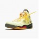 OFF-WHITE x Air Jordan 5 Retro "Sail" Sail/Fire Red-Muslin-Black DH8565 100 AJ5 Jordan