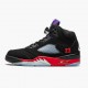 Air Jordan 5 Retro Top 3 Black/Fire Red-Grape Ice-New E CZ1786 001 AJ5 Jordan