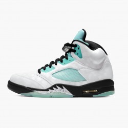 Air Jordan Retro 5 "Island Green" White/Black-White-Island Green CN2932 100 AJ5 Jordan