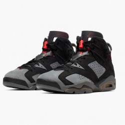 Air Jordan 6 Retro "PSG Paris Saint-Germain" CK1229 001 Iron Grey/Infrared 23-Black AJ6 Black Jordan