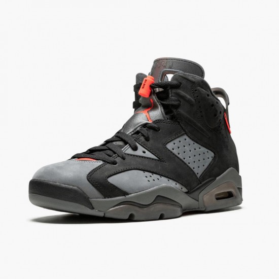 Air Jordan 6 Retro "PSG Paris Saint-Germain" CK1229 001 Iron Grey/Infrared 23-Black AJ6 Black Jordan