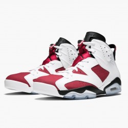 Air Jordan Retro 6 "Carmine" 384664 160 White/Carmine-Black AJ6 Black Jordan