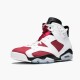 Air Jordan Retro 6 "Carmine" 384664 160 White/Carmine-Black AJ6 Black Jordan
