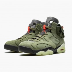 Travis Scott x Air Jordan 6 Retro "Olive" CN1084 200 Medium Olive/Black-Sail/Univer AJ6 Black Jordan