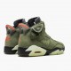 Travis Scott x Air Jordan 6 Retro "Olive" CN1084 200 Medium Olive/Black-Sail/Univer AJ6 Black Jordan