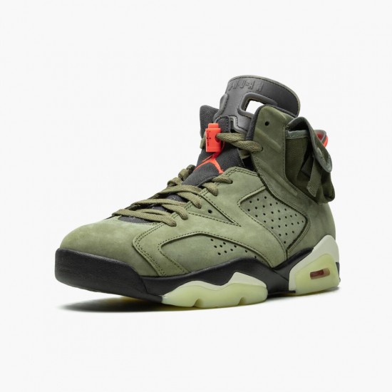 Travis Scott x Air Jordan 6 Retro Olive CN1084 200 Medium Olive/Black-Sail/Univer AJ6 Black Jordan