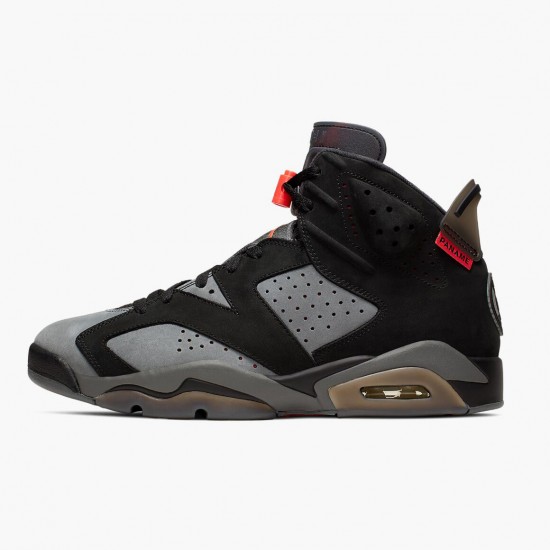 Air Jordan 6 Retro PSG Paris Saint-Germain CK1229 001 Iron Grey/Infrared 23-Black AJ6 Black Jordan