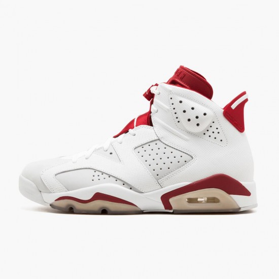 Air Jordan Retro 6 Alternate 384664 113 White/Gym Red-Pure Platinum AJ6 Black Jordan