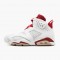 Air Jordan Retro 6 "Alternate" 384664 113 White/Gym Red-Pure Platinum AJ6 Black Jordan