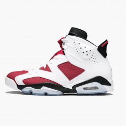 Air Jordan Retro 6 "Carmine" 384664 160 White/Carmine-Black AJ6 Black Jordan