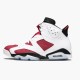 Air Jordan Retro 6 Carmine 384664 160 White/Carmine-Black AJ6 Black Jordan